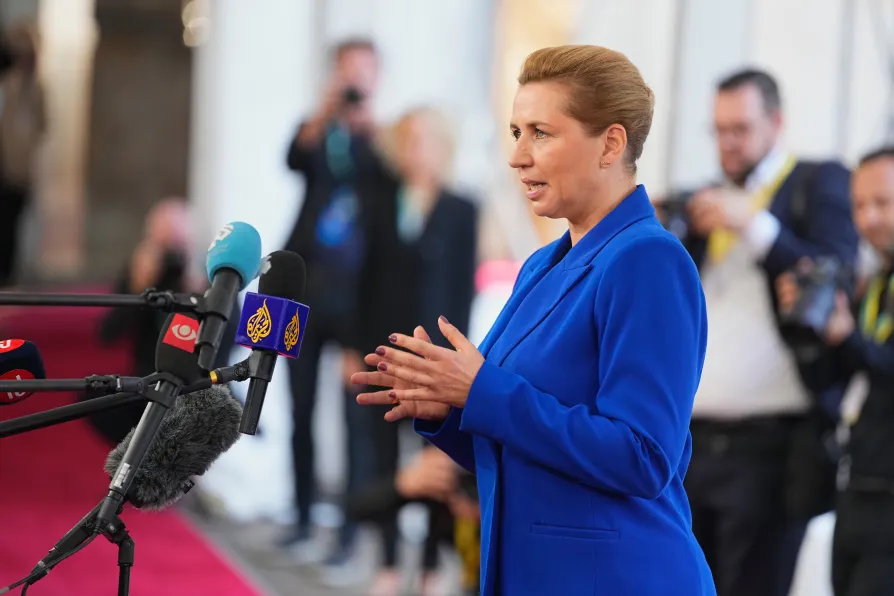Danish PM talks up rearmament and Russia threat as EU summit